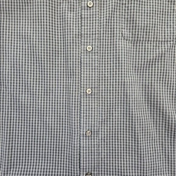 Roundtree & Yorke Shirt Men's 2XT Gray Plaid Button Down Long Sleeve Workwear - Picture 14 of 15